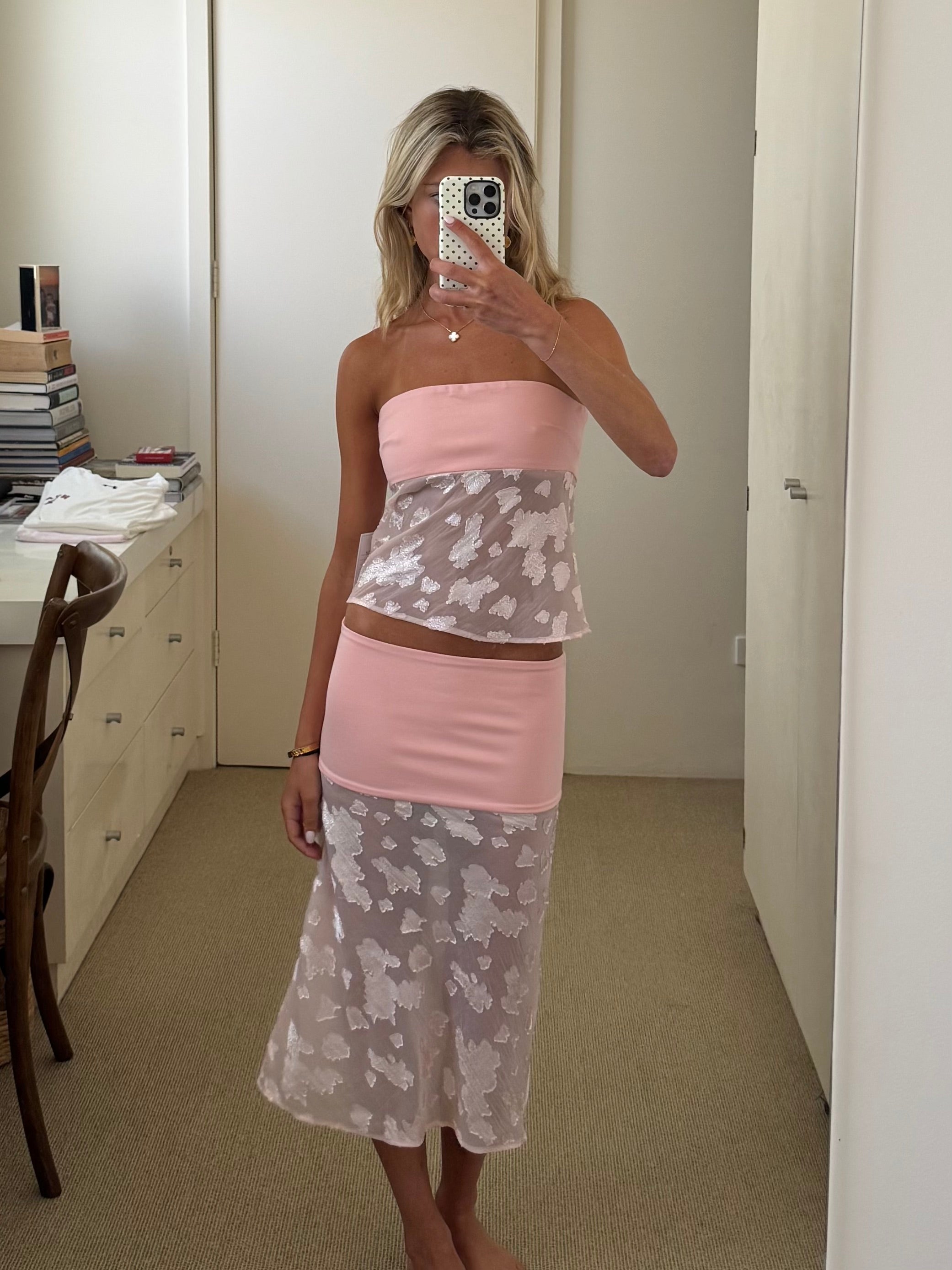 MARBELLA ROSÉ SKIRT