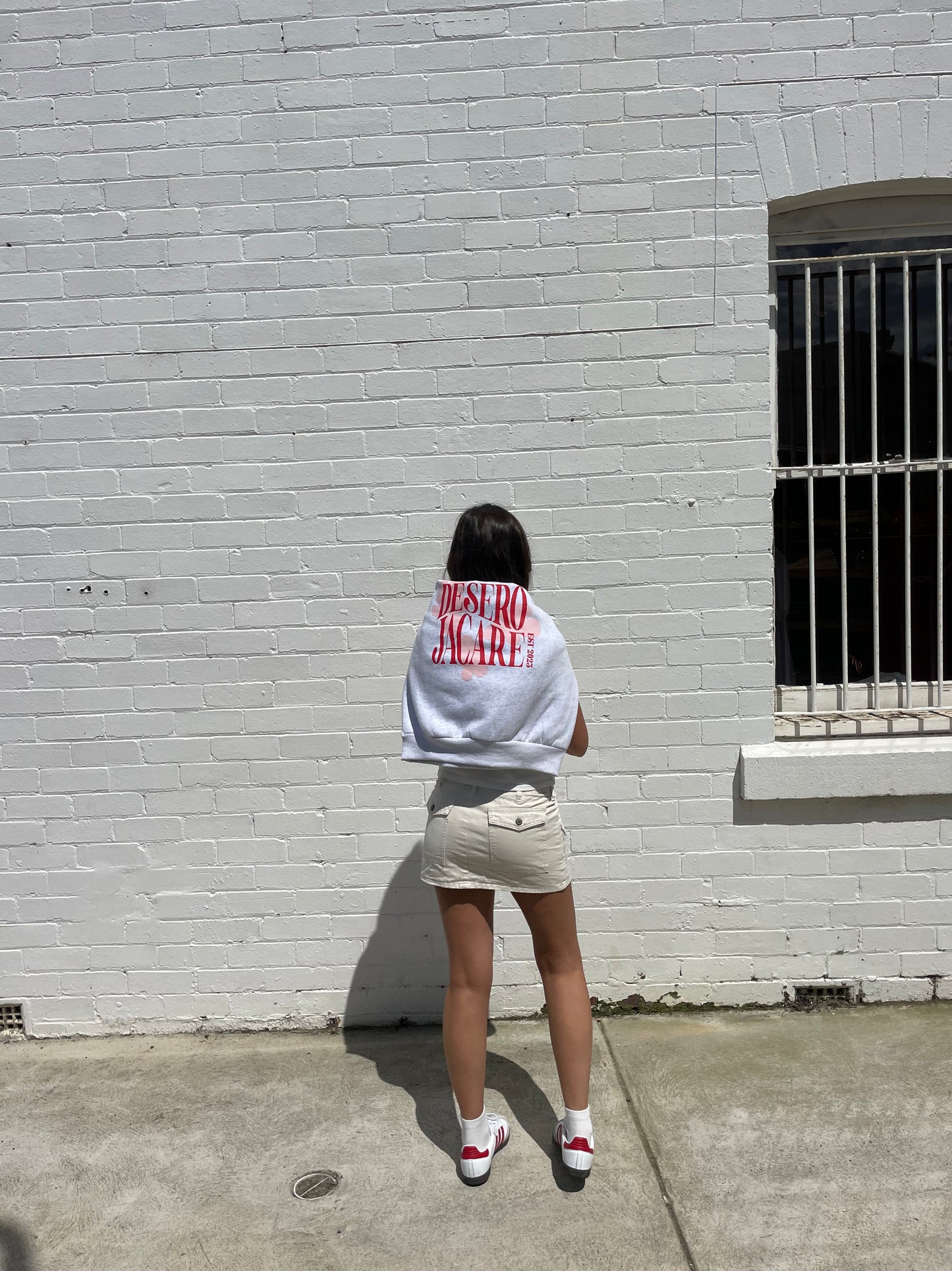 OVERSIZED HOODIE I GREY AND RED