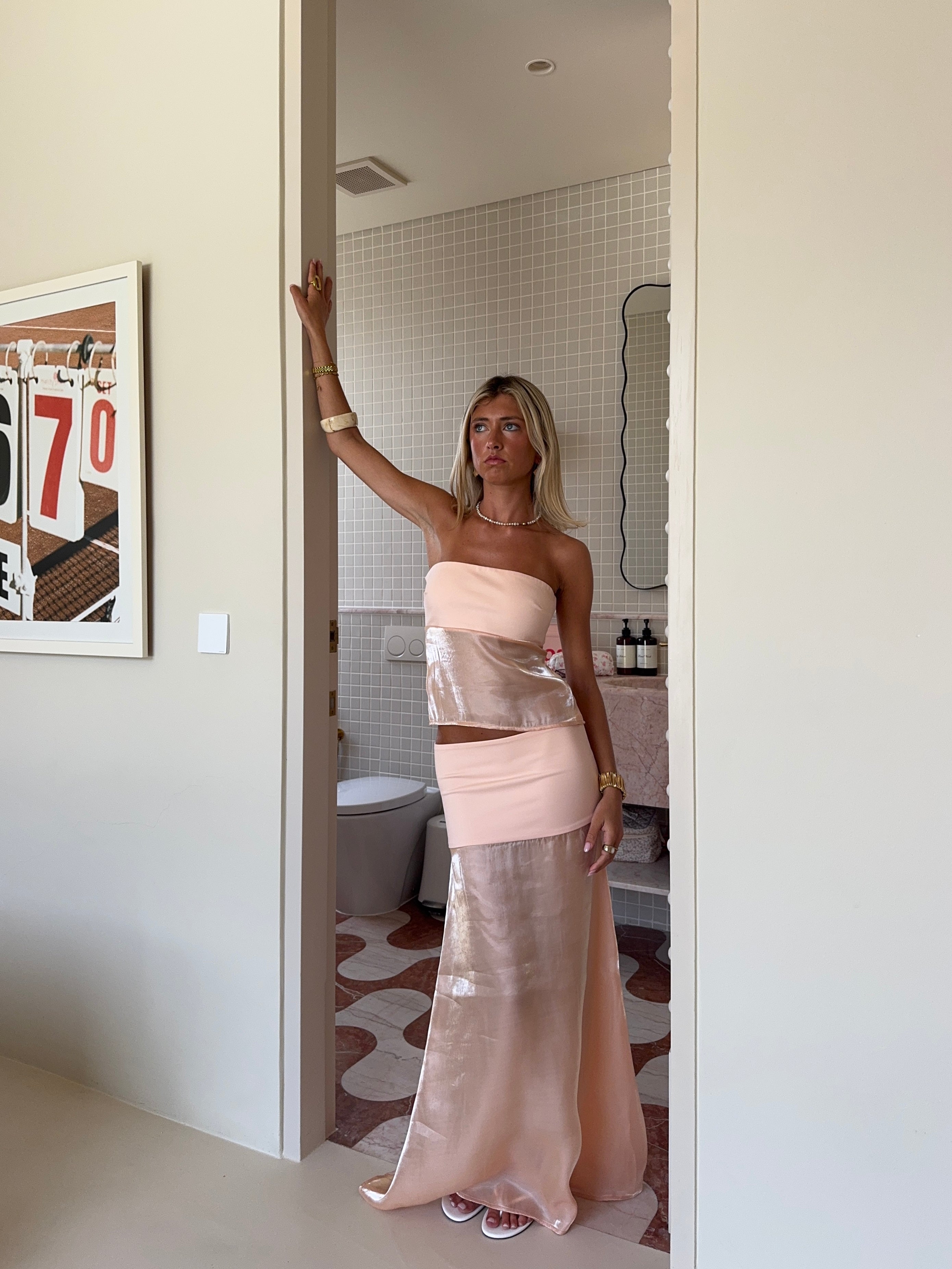 MALLORCA ORANGÉ TOP + SCARF