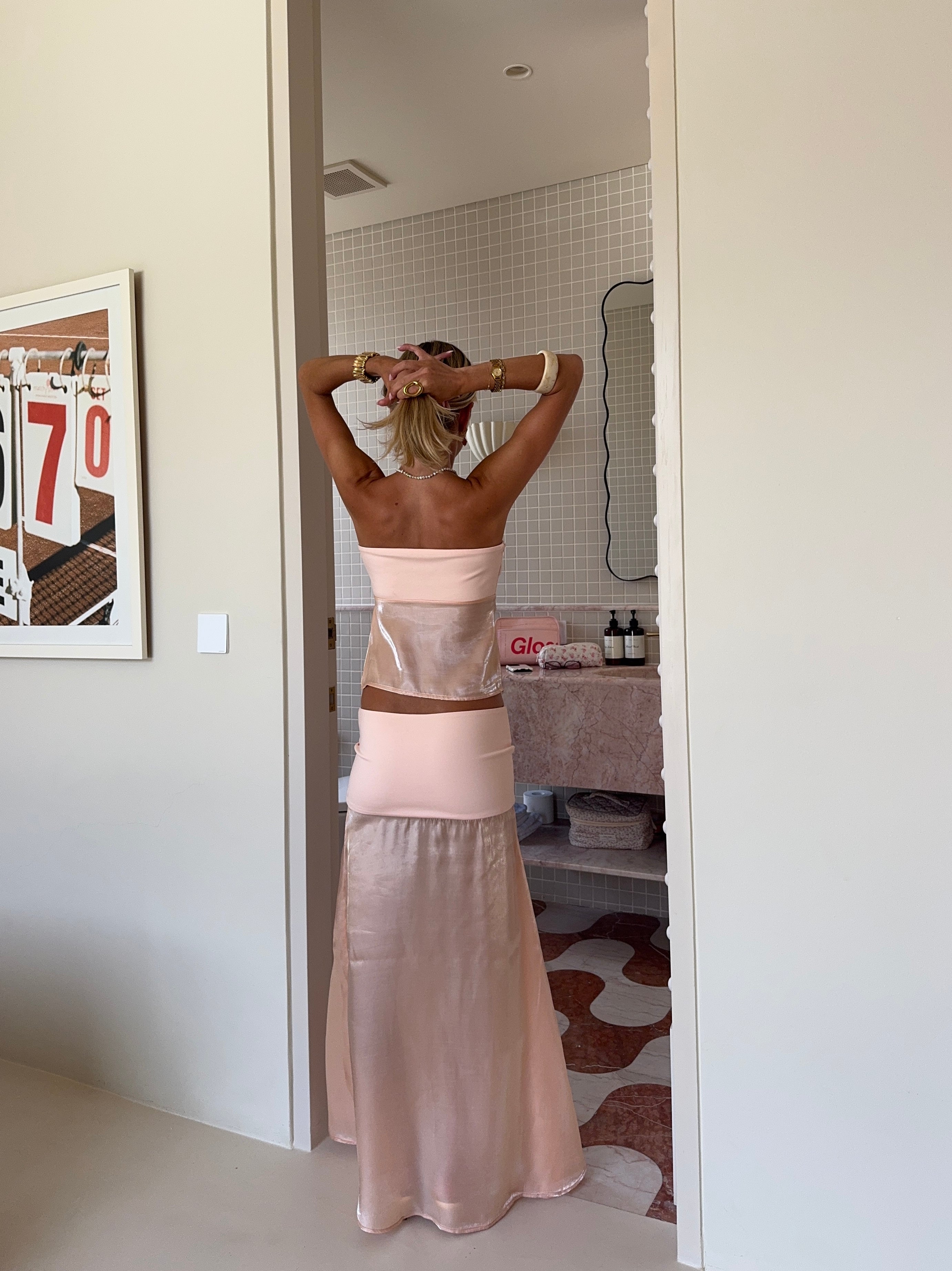 MALLORCA ORANGÉ TOP + SCARF
