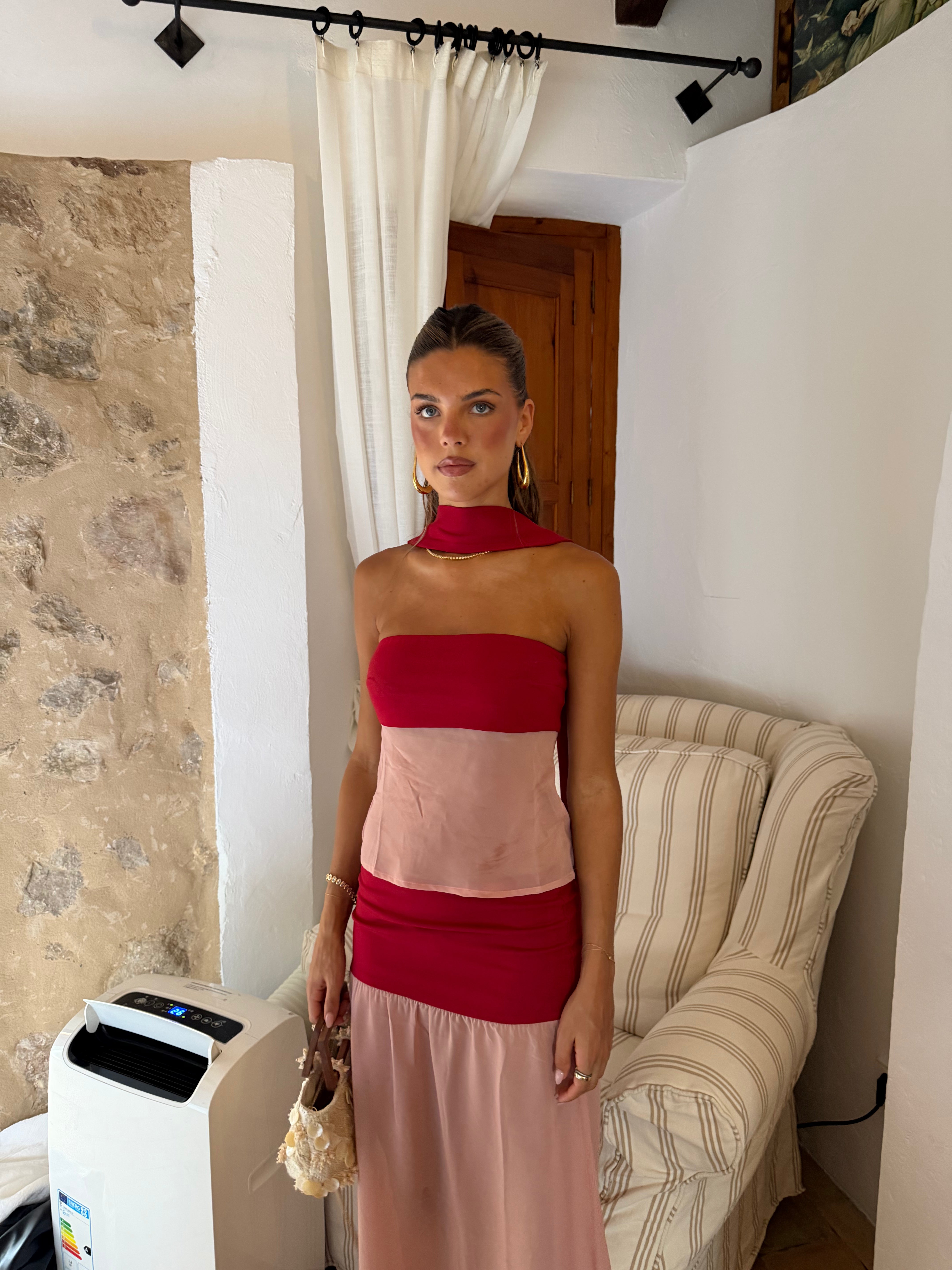 MALLORCA ROUGE TOP + SCARF