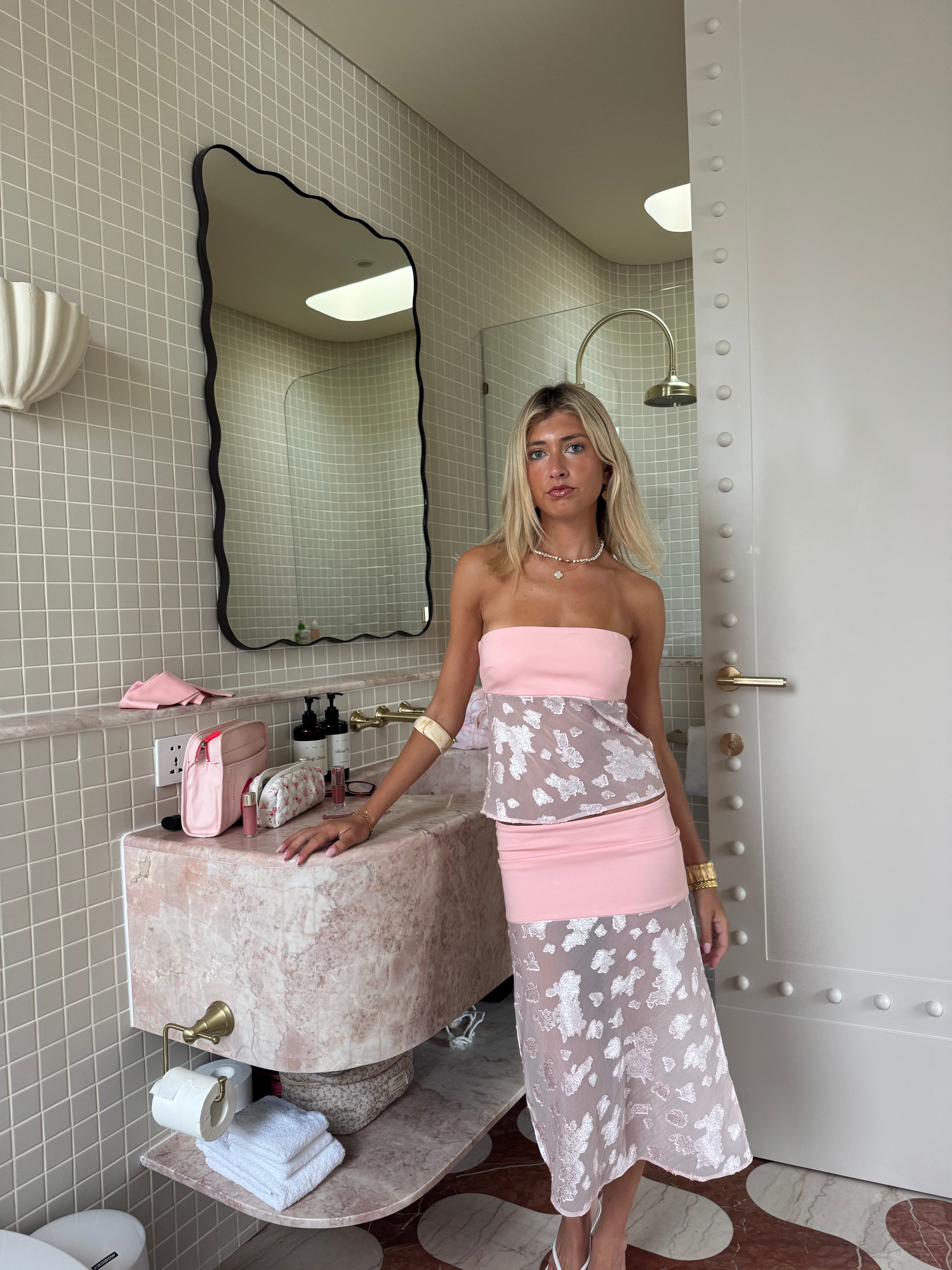 MARBELLA ROSÉ SKIRT