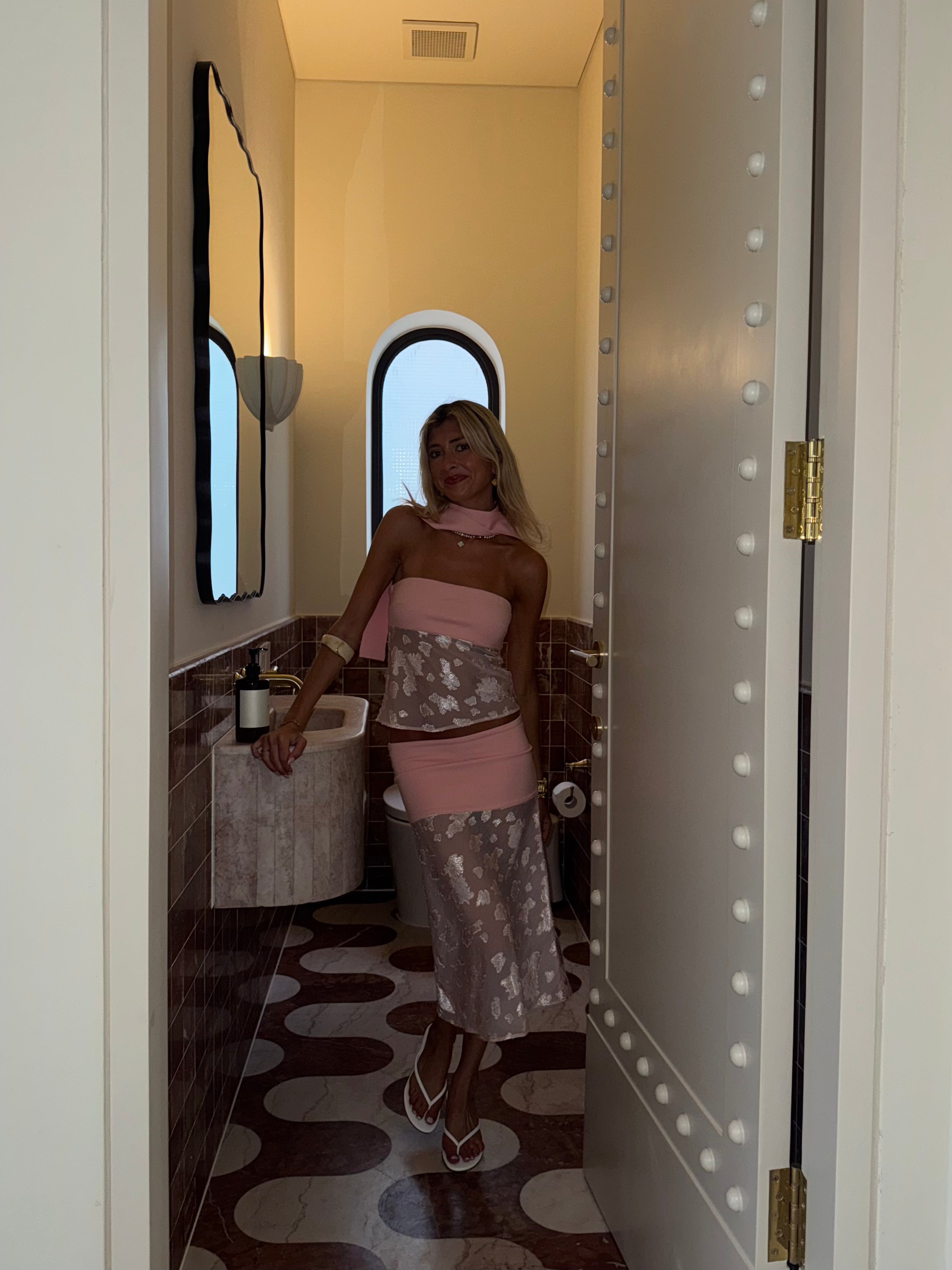 MARBELLA ROSÉ SKIRT