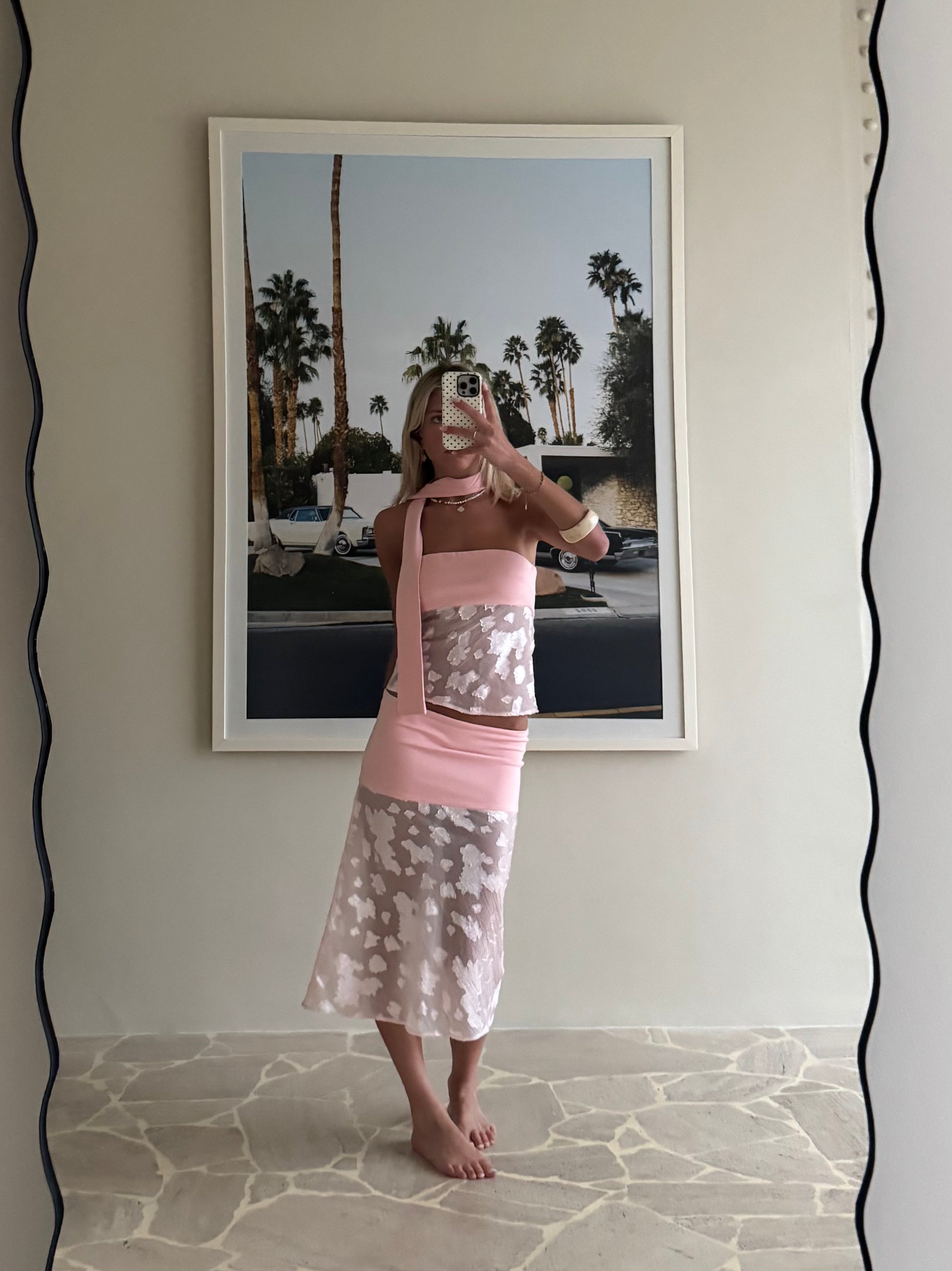 MARBELLA ROSÉ SKIRT