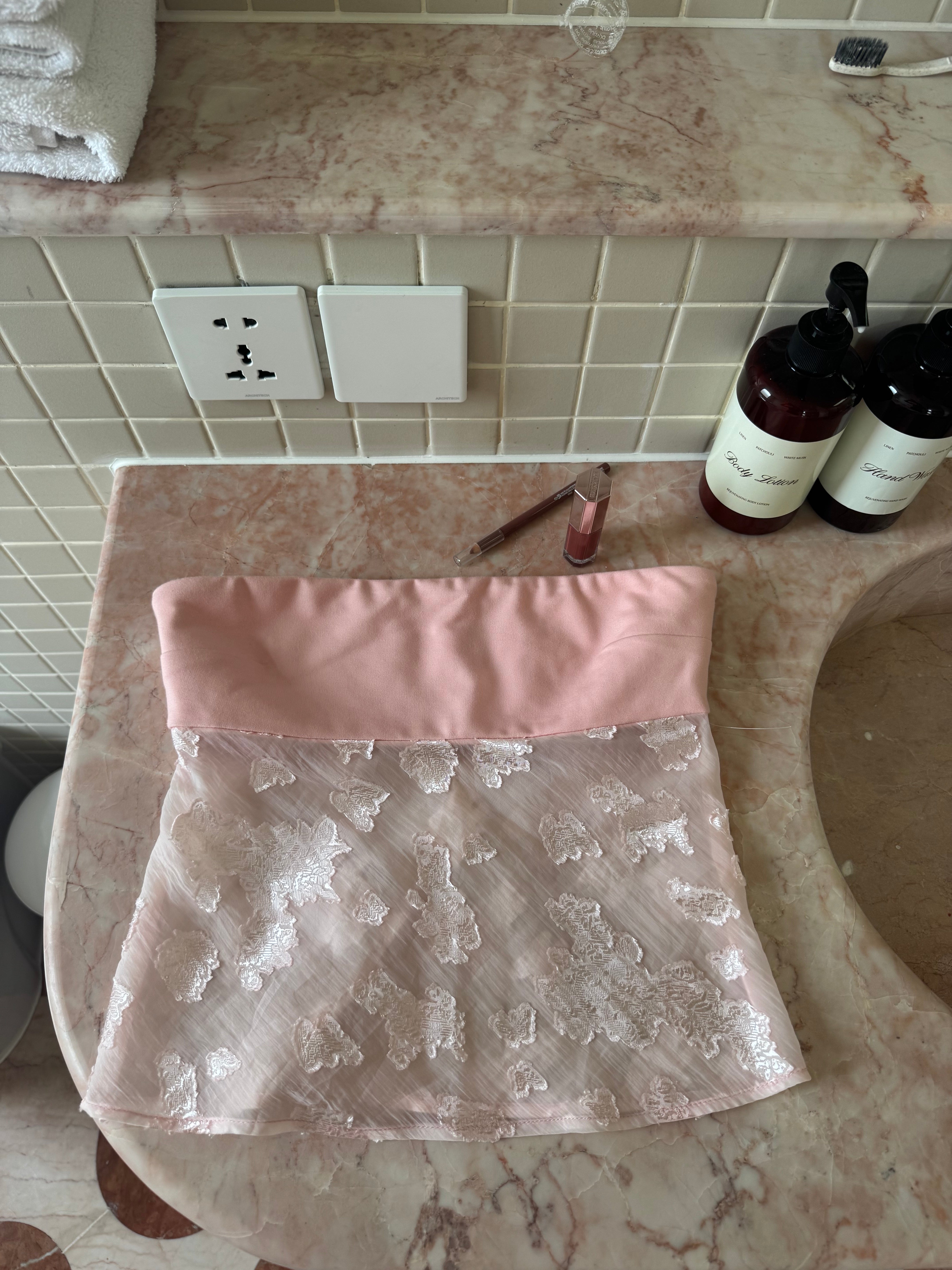 MARBELLA ROSÉ TOP + SCARF